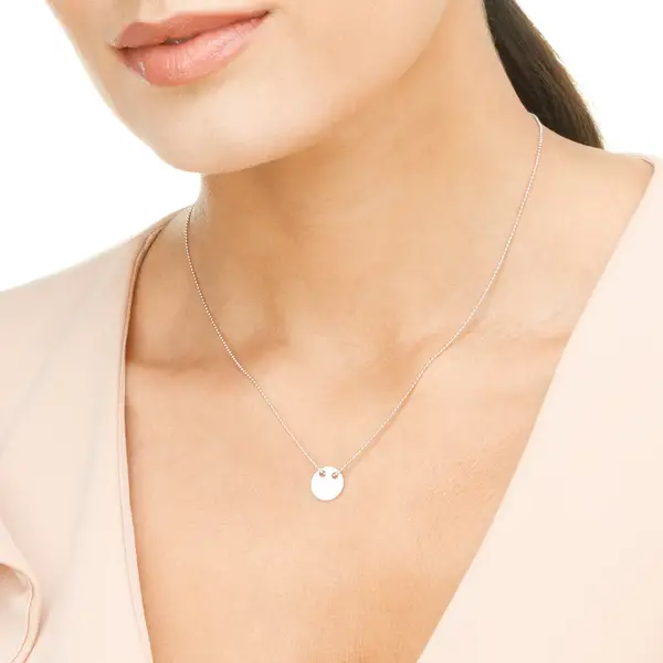 Leaf Jewelry Halskette Plate, 14 K Weißgold Online Shopping