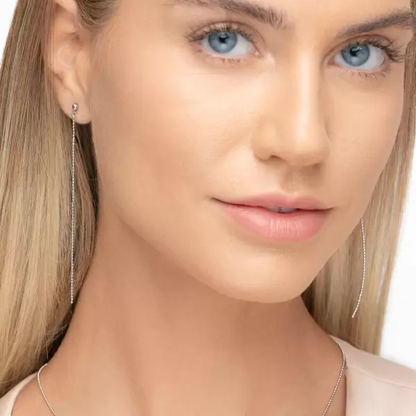 Leaf Jewelry Ohrringe Ball Chain, 14 K Weißgold JETZT KAUFEN