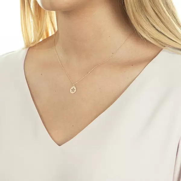Leaf Jewelry Halskette Star, 14K Rosegold Fabrikladen