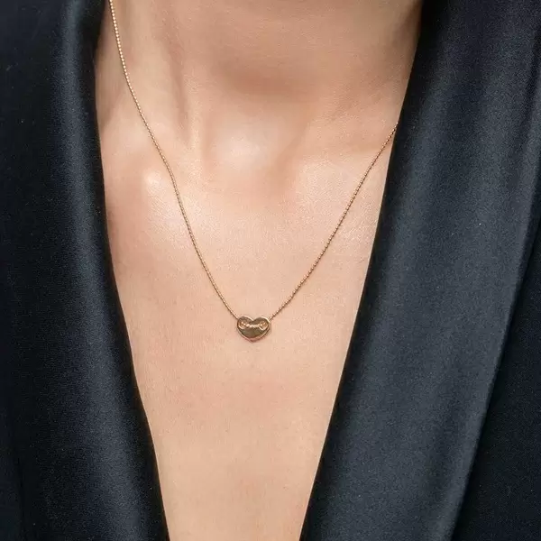 Leaf Jewelry Halskette Heart, 14 K Gelbgold zollfrei