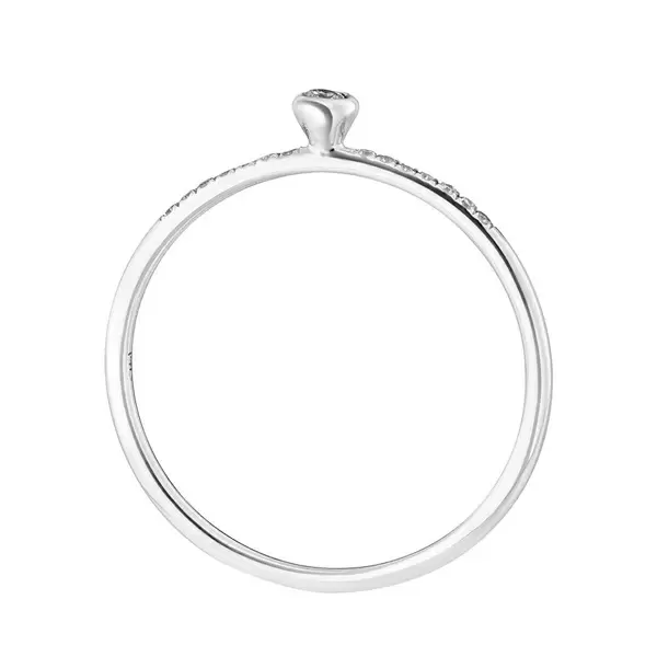 Leaf Jewelry Ring Petite, White Diamond, 14 K Weißgold Rabatte dieses Monats