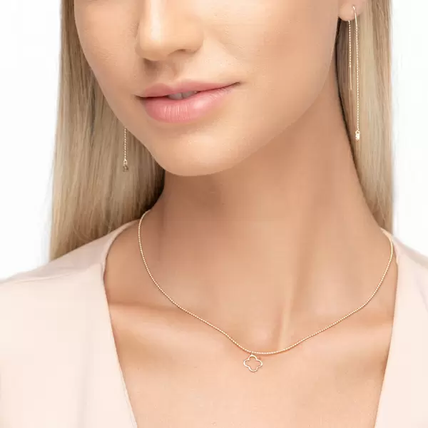 Leaf Jewelry Halskette GENTLE CLOVER, 14 K Gelbgold Blitzverkäufe