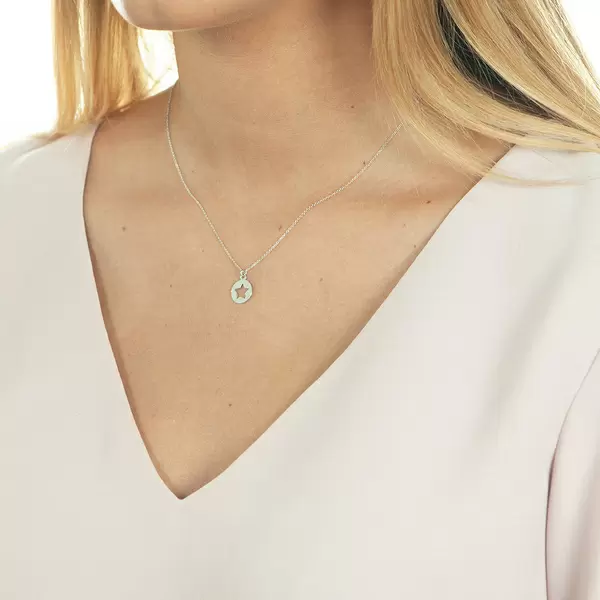 Leaf Jewelry Halskette Star, 14K Weissgold Online Shopping
