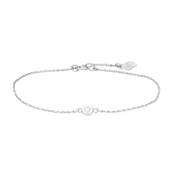 Leaf Jewelry Armkette "my first diamond", 14 K Weißgold Saisonschlussverkauf
