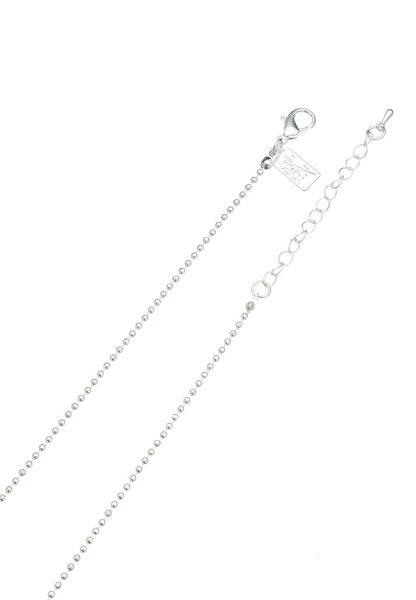Leslii Lange Halskette Ringe Silber Weiß Sonderangebot