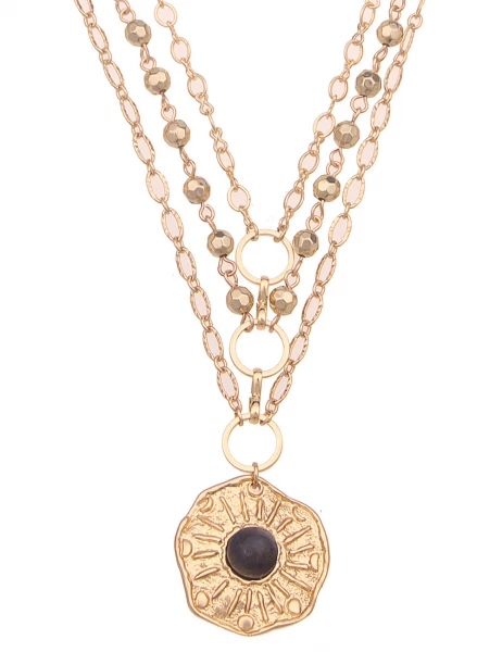 Leslii Kurze Halskette Statement Layering Gold Zeitlich begrenztes Angebot