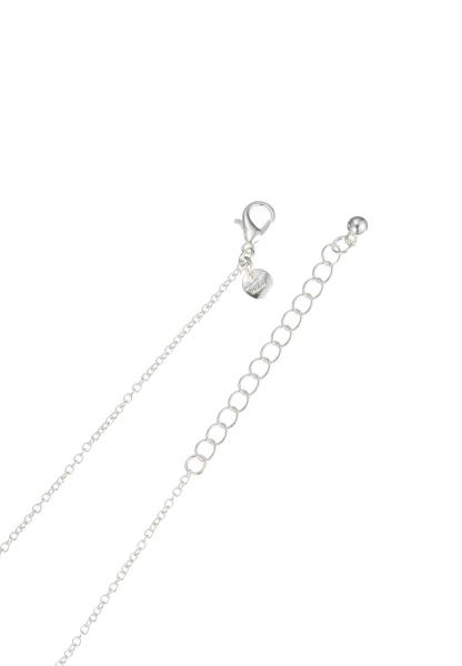 Leslii Kurze Kette Glasstein Anhänger Silber Super Sparpreis