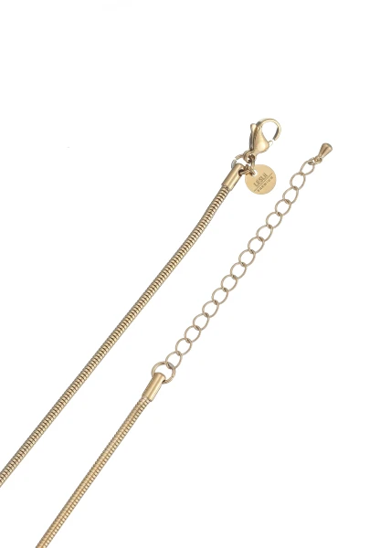 Leslii Lange Kette Ring Tropfen Edelstahl Gold Letzte 3 Tage