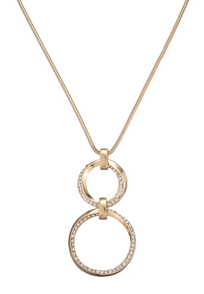Leslii Lange Kette Glitzer Ringe Gold Bis zu 50% Rabatt