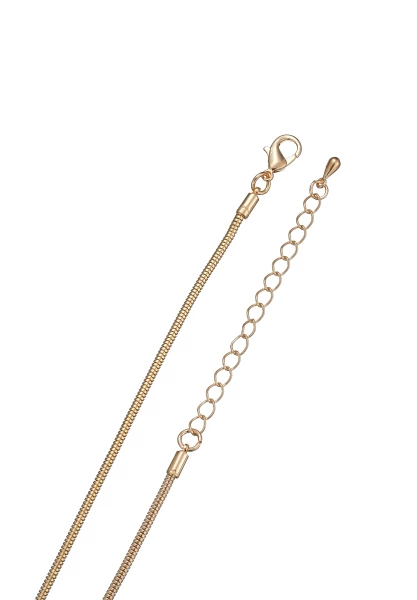 Leslii Lange Kette Glitzer Ringe Gold Bis zu 50% Rabatt