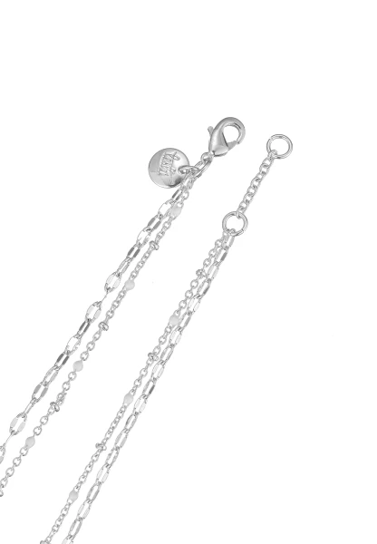 Leslii kurze Layering-Kette Recycled versilbert Black Friday Preise