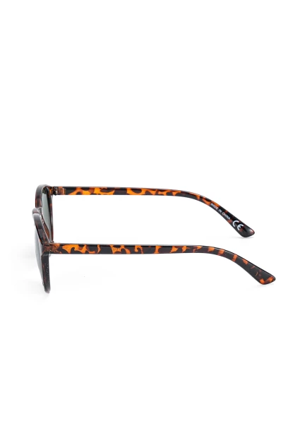 Leslii Sonnenbrille Damen Horn-Look Sunglasses in Braun 50% Rabatt für begrenzte Zeit