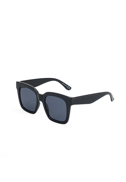 Leslii Sonnenbrille Damen schwarze Designerbrille Sunglasses Kunststoff Schwarz Online