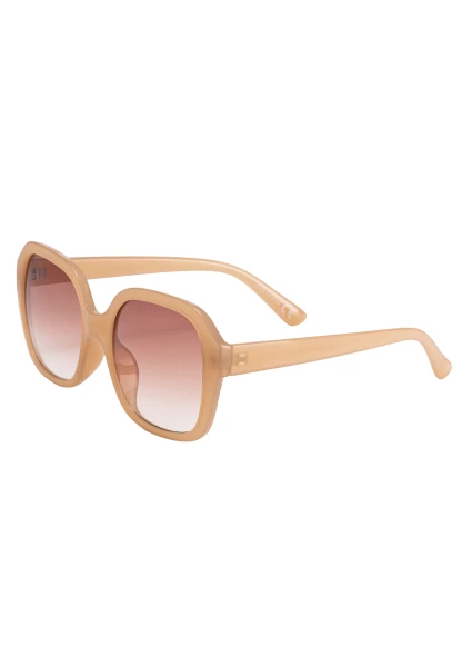 Leslii Sonnenbrille Retro Look Damen Sunglasses Designerbrille in Beige Günstiger Verkauf