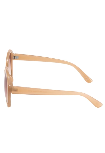 Leslii Sonnenbrille Retro Look Damen Sunglasses Designerbrille in Beige Günstiger Verkauf
