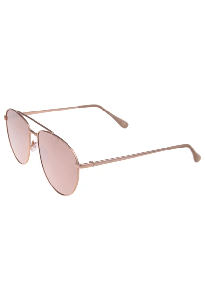 Leslii Sonnenbrille Damen Piloten-Brille Doppelsteg Designerbrille Sunglasses Metall Roségold Meist gekauft