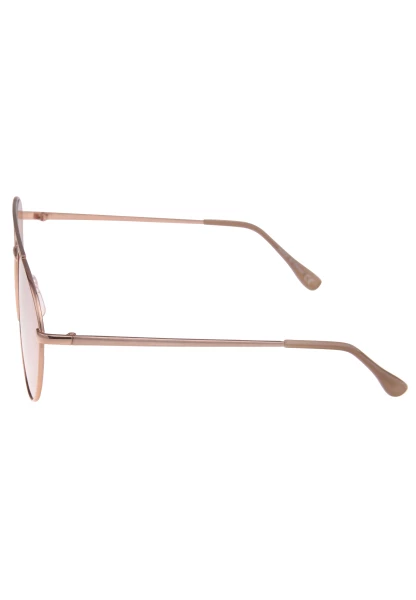 Leslii Sonnenbrille Damen Piloten-Brille Doppelsteg Designerbrille Sunglasses Metall Roségold Meist gekauft