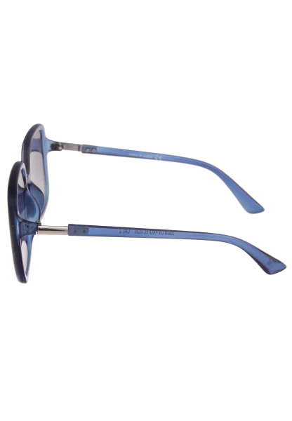 Leslii Sonnenbrille Damen Square eckig blaue Designerbrille Sunglasses Kunststoff Metall Blau Blitzverkäufe