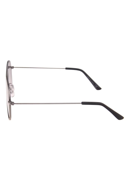 Leslii Sonnenbrille Damen Piloten-Brille Doppelsteg Designerbrille Sunglasses Metall Schwarz Silber Preisnachlass