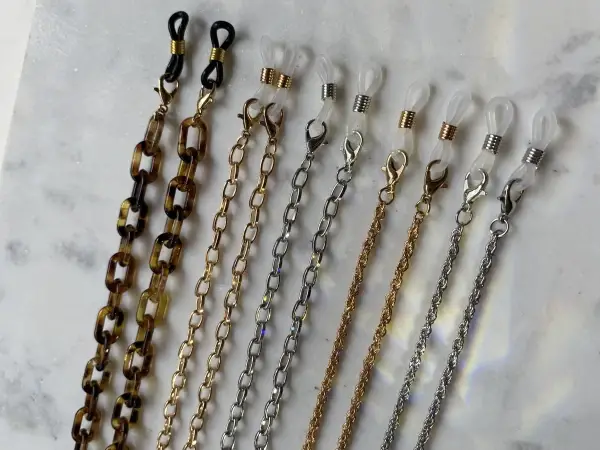 Leslii Brillenkette Gliederkette Gold Weihnachtsangebot