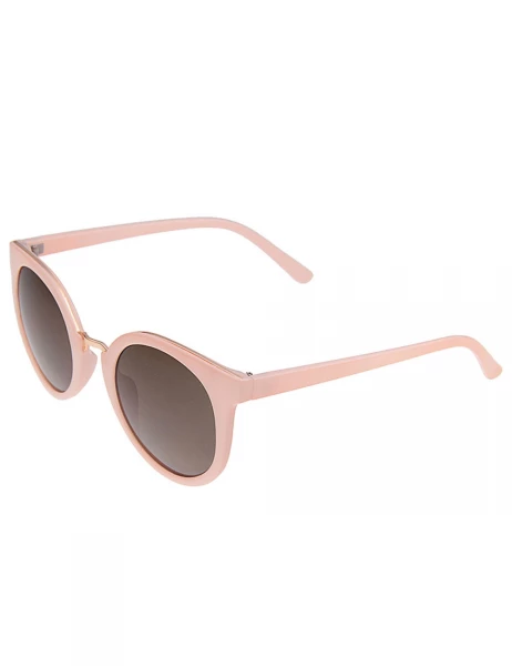 Leslii Sonnenbrille Damen Classic-Look Designerbrille Sunglasses Rosa Kunststoff Vatertagsangebot