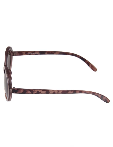 Leslii Sonnenbrille Retro Horn-Look Damen Sunglasses Designerbrille in Braun Lagerräumung