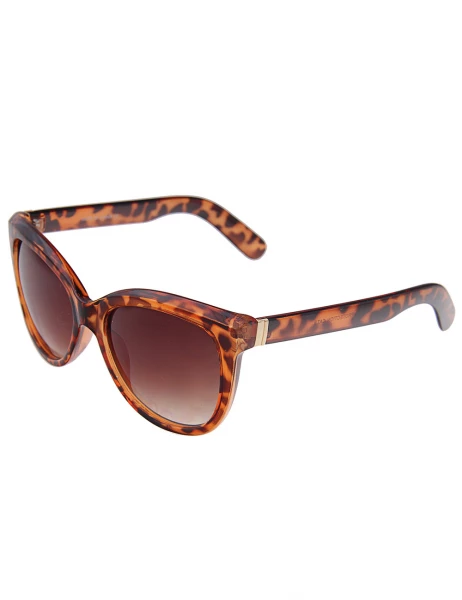 Leslii Sonnenbrille Classic Fashion Horn-Look in Braun Zeitlich begrenztes Angebot