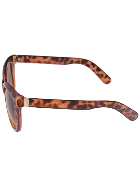 Leslii Sonnenbrille Classic Fashion Horn-Look in Braun Zeitlich begrenztes Angebot