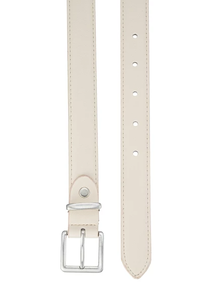 Leslii schmaler Gürtel Leder/PU | Weiß Bestseller