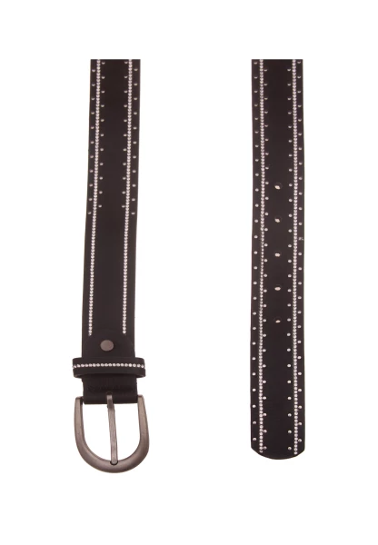 Leslii Damen-Gürtel Strass-Gürtel schwarzer Gürtel Glitzer-Gürtel Breite 3,5cm schwarz Nur noch ein Tag übrig