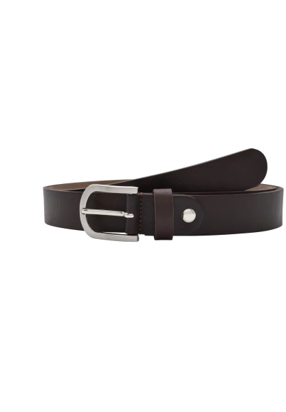 Leslii Premium Gürtel echter Leder-Gürtel brauner Gürtel Breite 3cmKalbs-Nappaleder Narbung Braun Meist gekauft