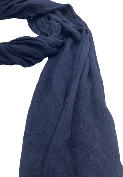 Leslii Schal Uni Viskose Bambus in Navy Lagerräumung