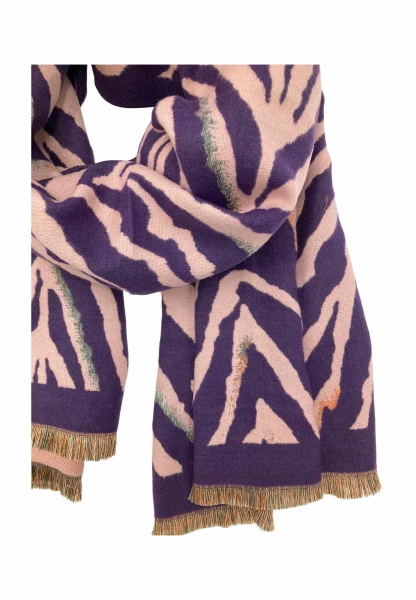 Leslii Schal mit Zebra-Muster Lila Tägliche Deals