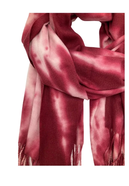 Leslii Schal Fransen Batik Dunkelrot Rosa Zeitbegrenzte Promotion