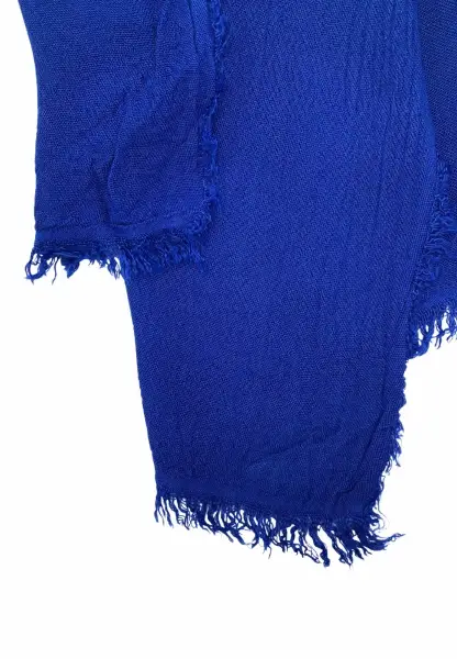 Leslii Schal Uni Viskose Bambus Natur-Schal nachhaltig Bamboo Indoor Schal Electric Blue Nur für heute