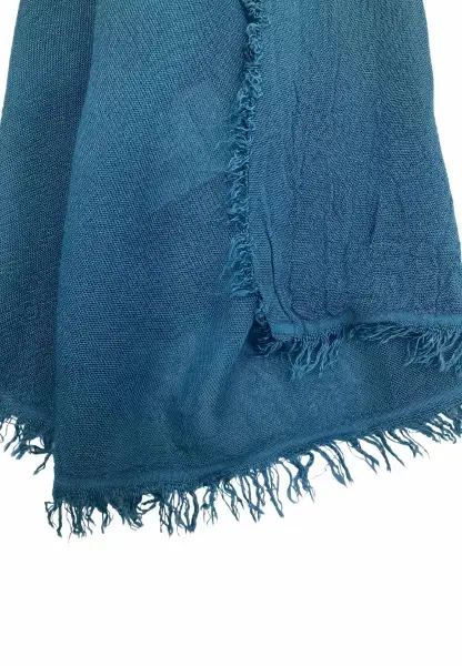 Leslii Schal Uni Viskose Bambus Natur-Schal einfarbig nachhaltig Bamboo Indoor Schal Petrol 50% Rabatt mit kostenlosem Versand