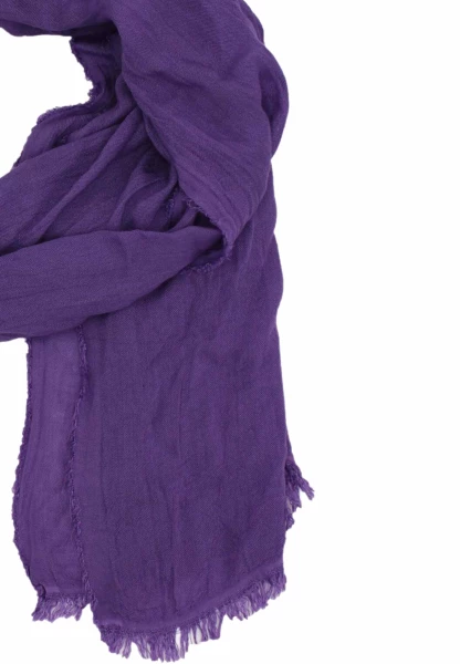 Leslii Schal Uni Viskose Bambus Natur-Schal lila Schal einfarbig nachhaltig Bamboo Lavendel Im Verkauf