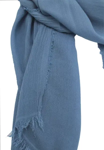 Leslii Schal Uni Viskose Bambus Natur-Schal hellblau Schal einfarbig nachhaltig Bamboo Blau Verkauf