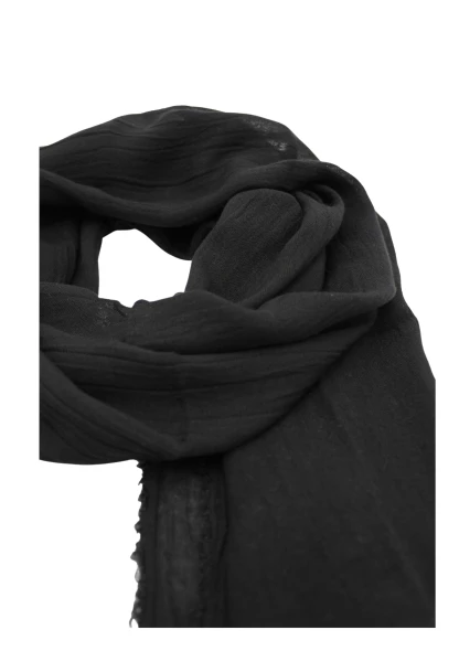Leslii Schal Uni Viskose Bambus Natur-Schal schwarzer Schal nachhaltig Bamboo Schwarz im Angebot