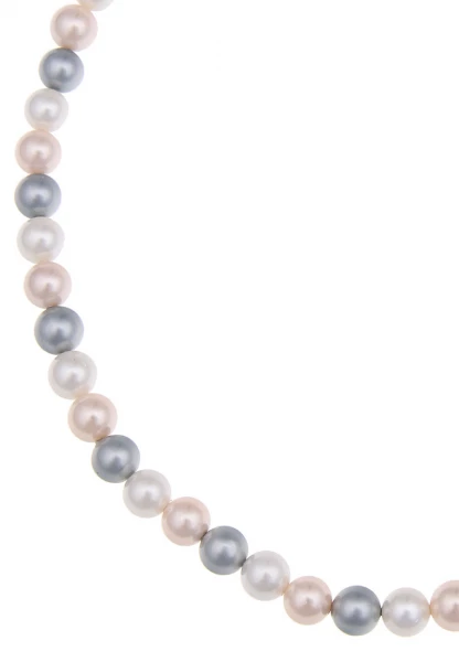 -50% SALE Leslii Damen-Kette Perlen-Collier kurze Halskette Perlen Classic in Multi Im Verkauf