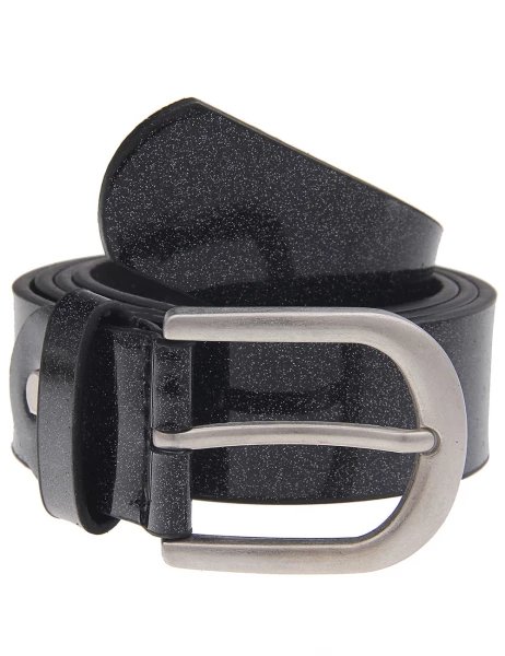 -50% SALE Leslii Gürtel Glitzer Schimmer Schwarz | Damen-Gürtel Mode-Accessoire | Breite 3,2cm 2025