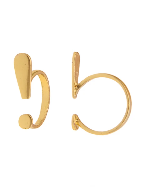 -50% SALE Leslii Damenring Simple Look aus Metalllegierung Größe 17mm 18mm oder 19mm in Gold Valentinstagsangebot