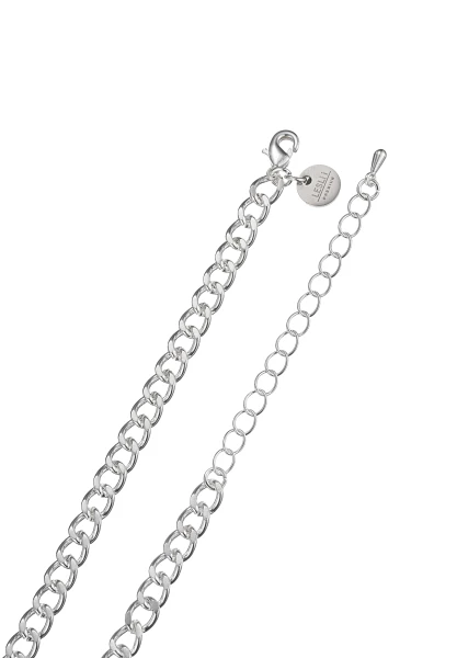 Leslii kurze Halskette Silberglieder Sterling Silber Glaskristalle Valentinstagsangebot