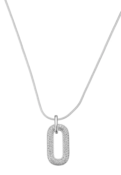 Leslii kurze Schlangenkette Strassoval | Silber Saisonale Angebote