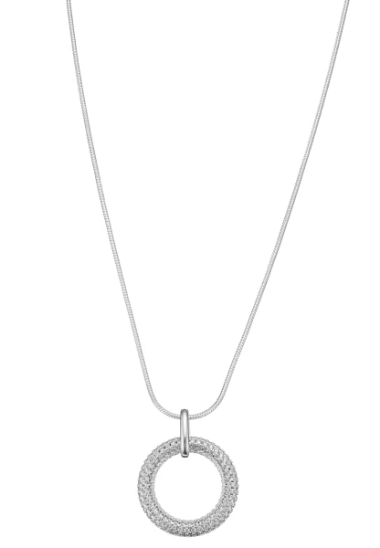 Leslii kurze Schlangenkette Strasskreis | Silber Räumungsverkauf