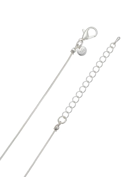 Leslii lange Schlangenkette Stone | Silber Kauf eins, bekomm eins gratis