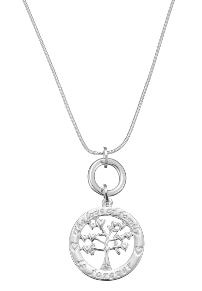 Leslii Lange Kette Lebensbaum Silber Super Sparpreis