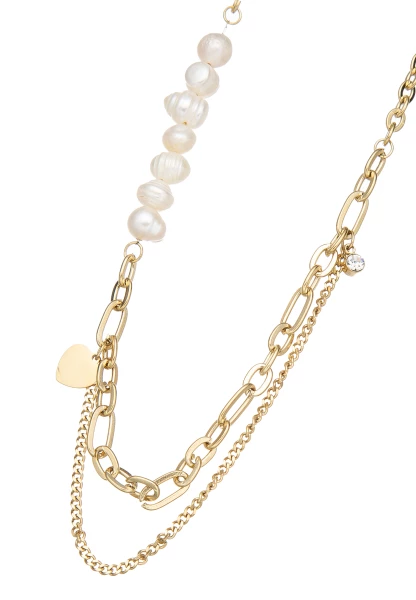 Leslii Kurze Layering-Kette Herz Gold Online