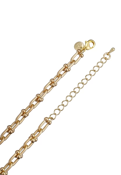 Leslii Kurze Halskette Glieder Collier Gold im Angebot