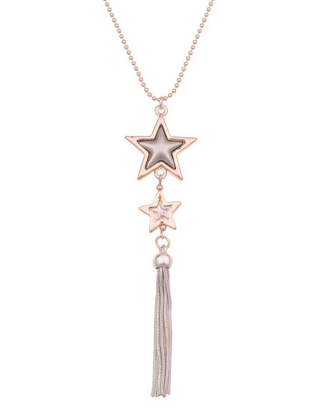 - 50% Sale Leslii lange Halskette Stern roségold Muttertagsangebot